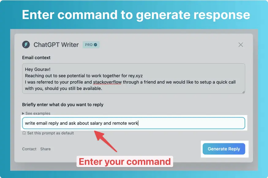 ChatGPT Writer – AI Email Assistant