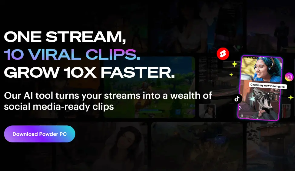 Powder – AI Stream Highlights & Clips