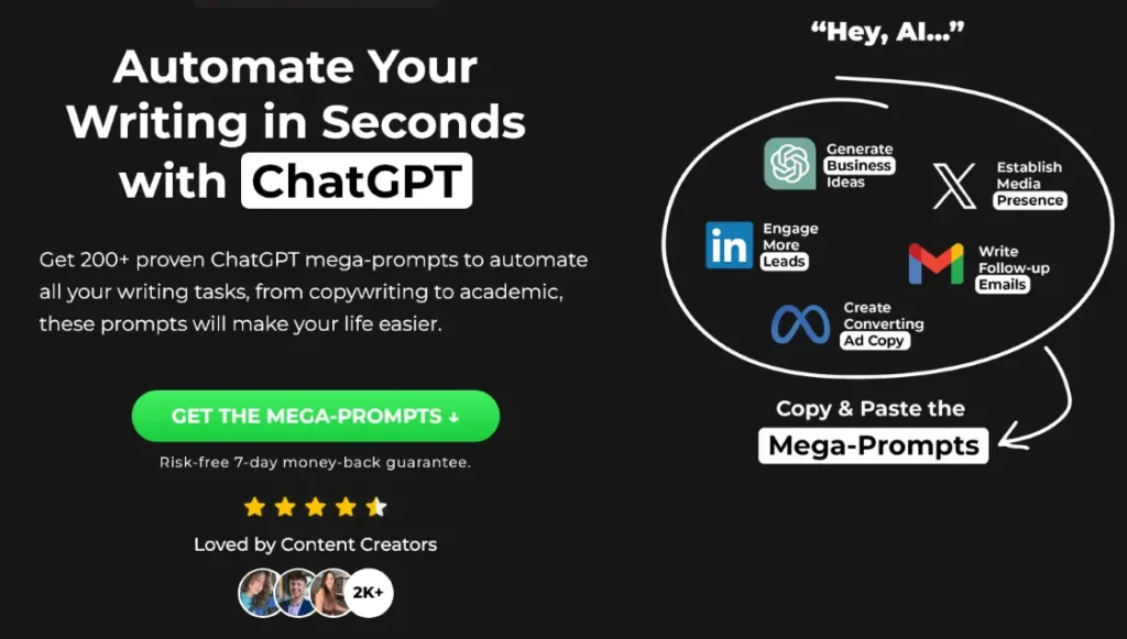 200+ ChatGPT Mega-Prompts for Writing