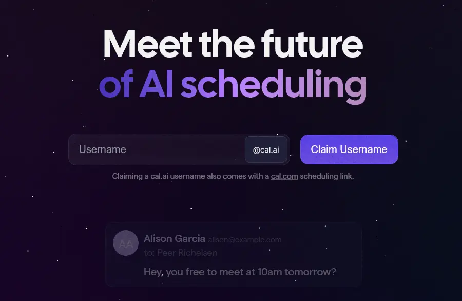 Cal.ai – AI Scheduling Assistant