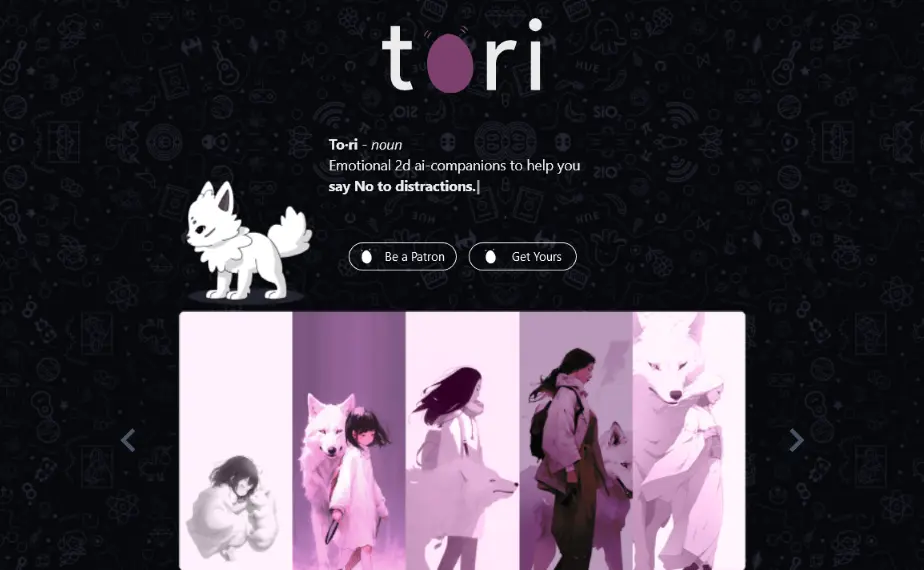 Tori – 2D AI Browser Companion