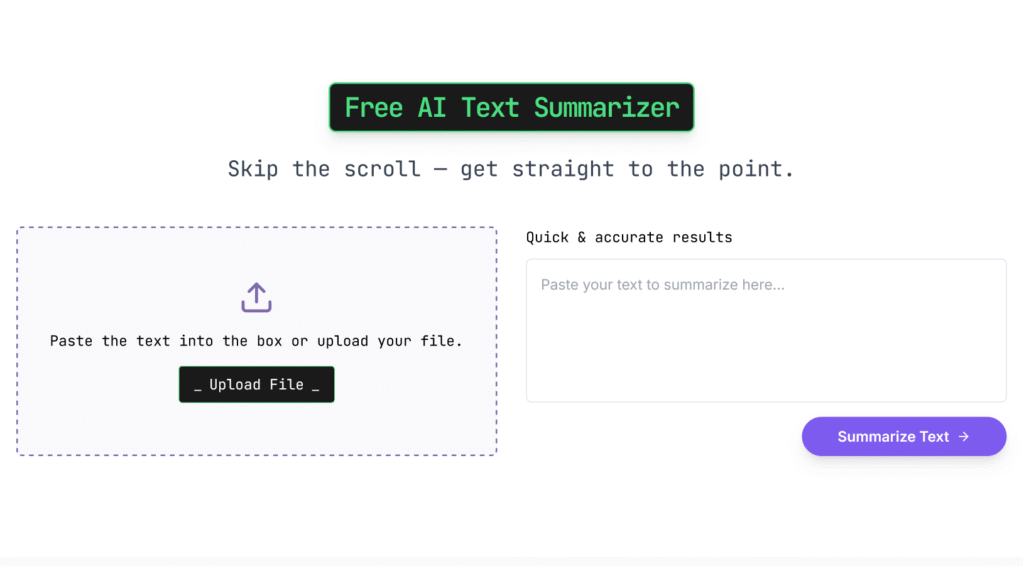 AI Text Summarizer
