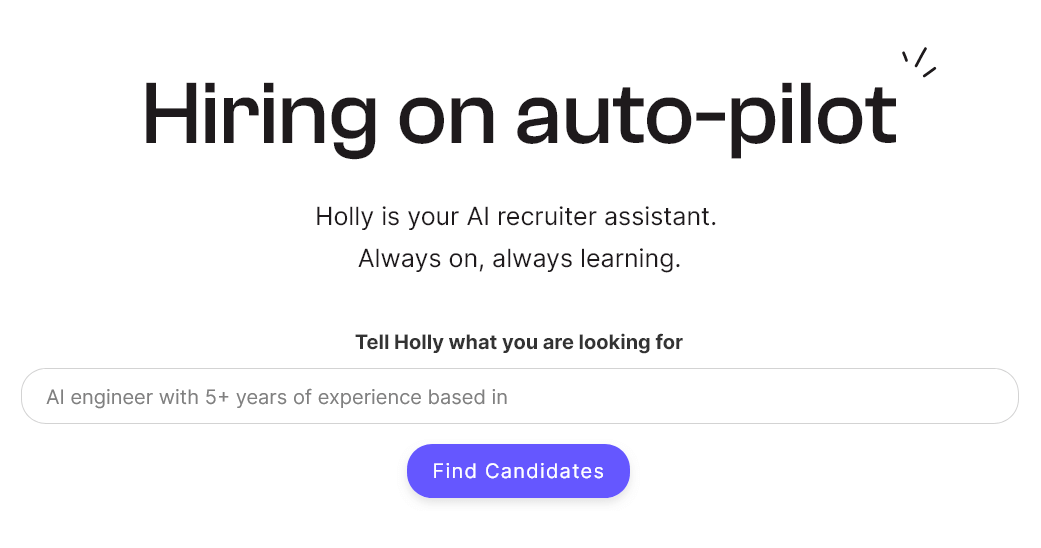 Holly – AI Virtual Recruiter